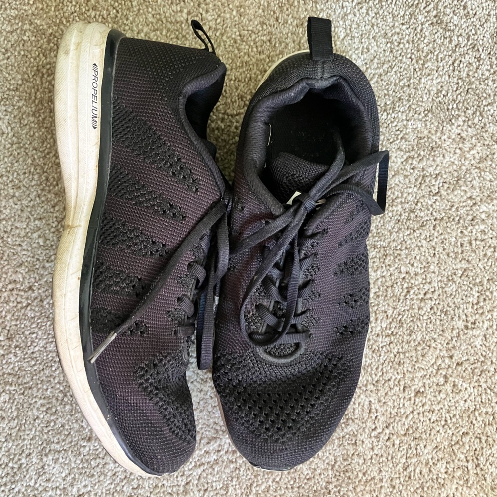 APL Black Propelium Techloom Mesh Lace Up Running Sneakers Size‎ 9.5